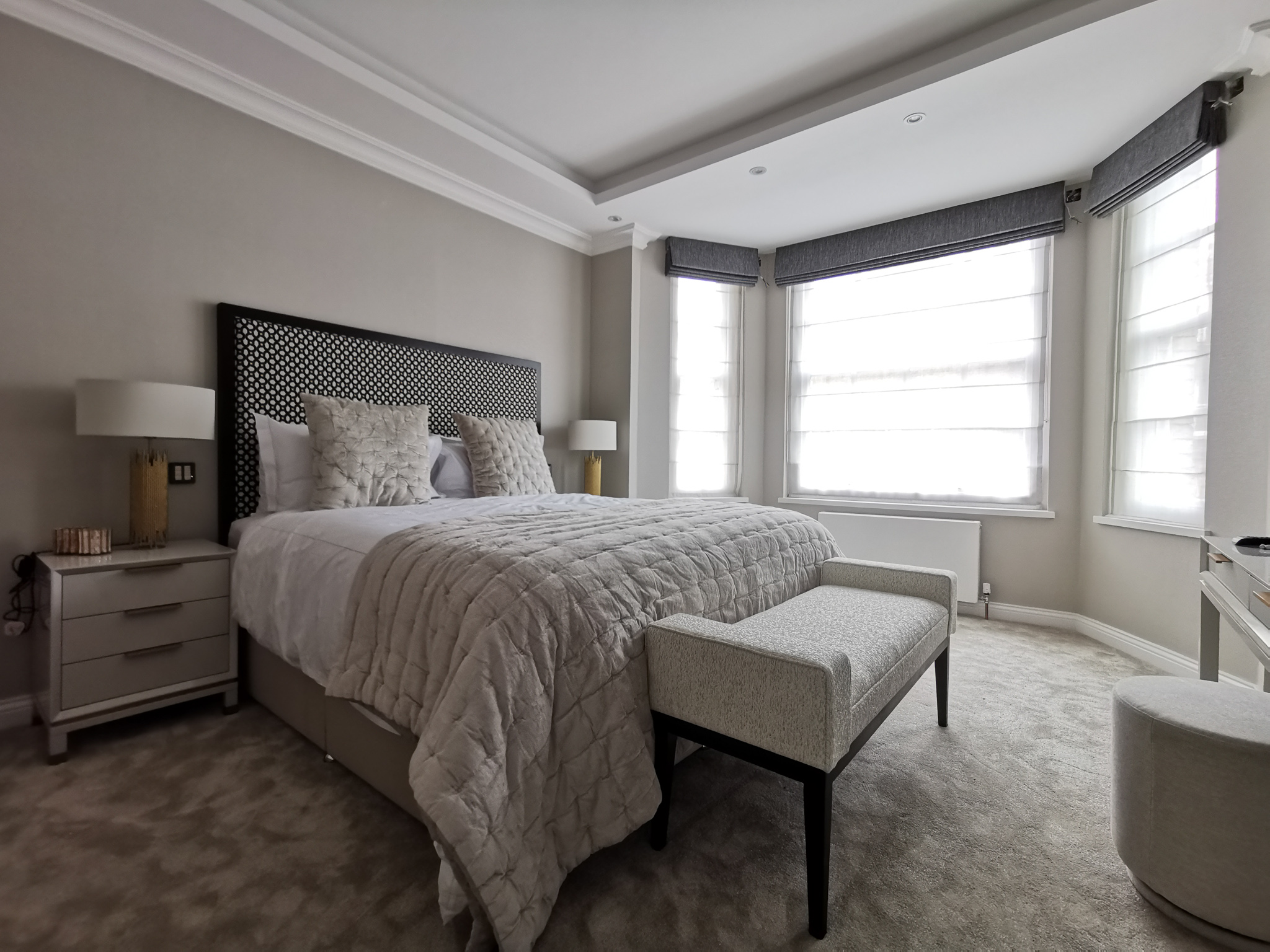 Bedroom Electronic Roman Blinds