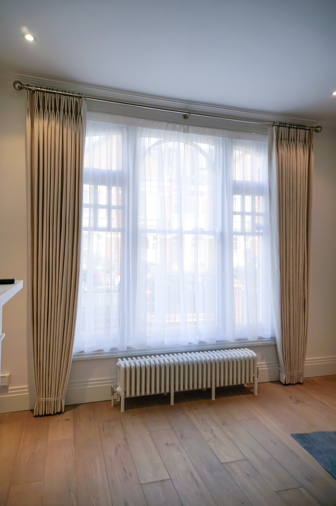 Living room curtains and sheers
