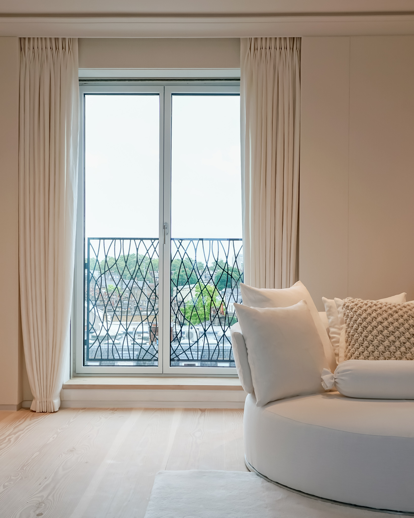 White Bedroom Curtains